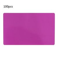 Kit de cartes de visite professionnelles vierges en alliage d'aluminium lisse, personnalisables par gravure et impression DIY, de haute qualité