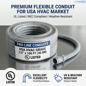 YOD OEM Conduit électrique souple non métallique en PVC étanche aux liquides LFNC-B homologué UL 3/8" 1/2" 3/<span class=keywords><strong>4</strong></span>" pour la protection des câbles et fils - Product Image 2