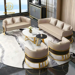 Muebles de Lujo Personalizados de Primera Calidad, Mesa y Silla de Comedor Curva de Piedra Sinterizada y Cuero para Hoteles y Restaurantes Comerciales - Product Image 5