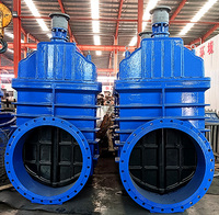 Vanne à opercule à siège souple de grand diamètre BS5163 en fonte ductile GGG50 NRS PN10/16, homologuée UL & FM, garantie 2 ans, DN600-DN1200