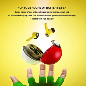<span class=keywords><strong>Razer</strong></span> Pikachu Edition HyperSpeed 完全ワイヤレスイヤホン マルチプラットフォーム対応 <span class=keywords><strong>Bluetooth</strong></span> 5.2 アクティブノイズキャンセリングヘッドセット LEDバッテリー - Product Image 5
