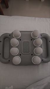 8-Head sıvı kristal fasya tabancası sıcak Compress s masaj derin perküsyon masaj tüm vücut kasları rahatlatıcı bel sırt kasları - Product Image 4