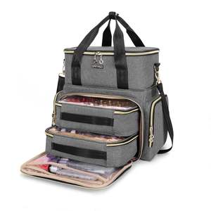 Échantillon gratuit étui de transport portable pour vernis à ongles de voyage pouvant contenir 30 bouteilles d'étui de transport pour outils de manucure à double couche - Product Image 1