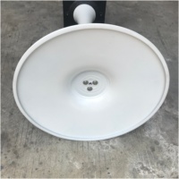 Pied de table en acier inoxydable pour salon, hôpital, école - Design moderne, robuste, durable, table sur pied pour intérieur/extérieur