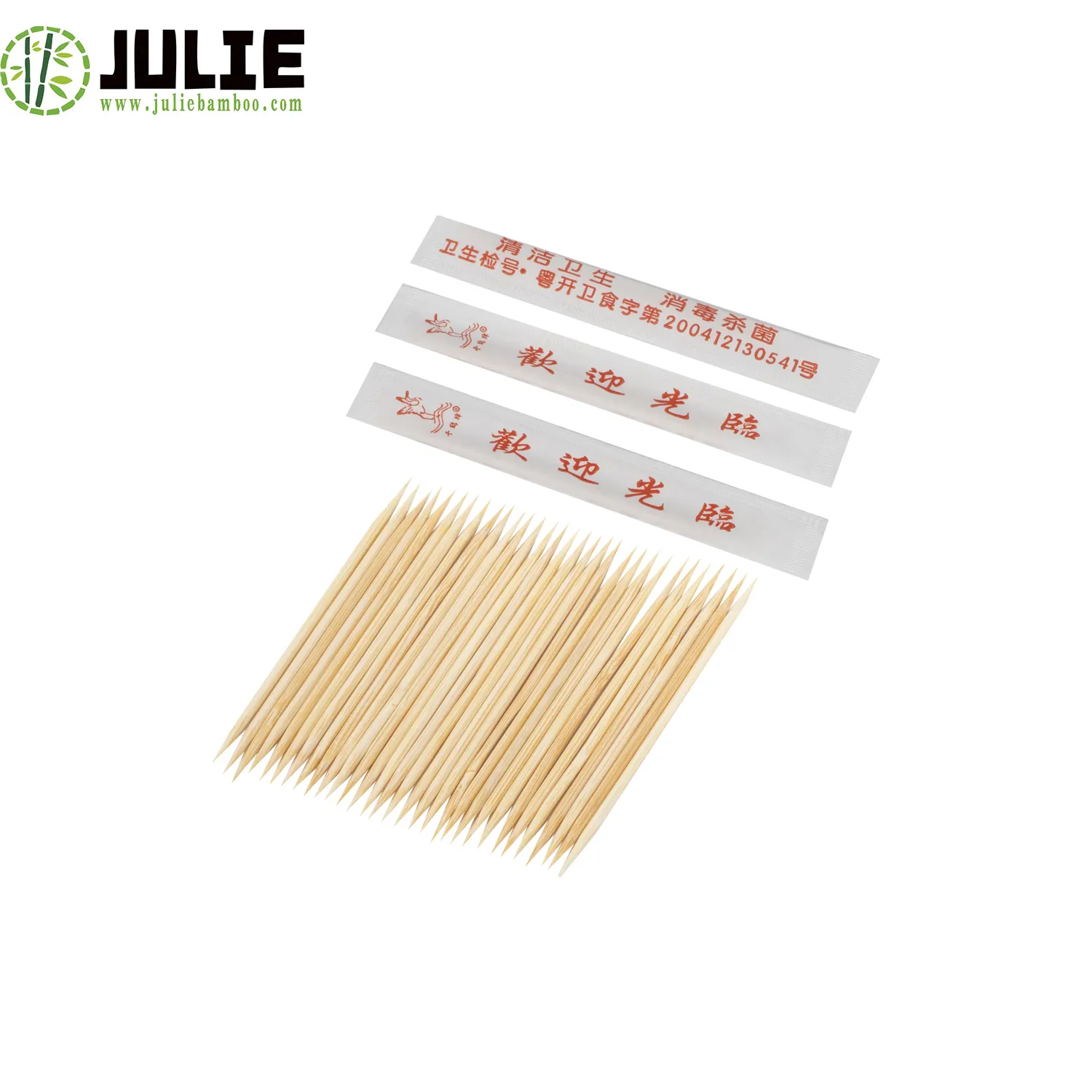 Food Grade Eco-friendly Biodegradable Disposable High Quality 100% Natural Bamboo Toothpick Wooden Toothpick