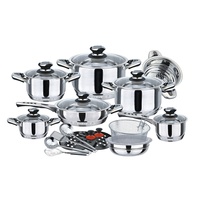 Ensemble de casseroles de cuisine en acier inoxydable OEM 16 pièces, compatible induction, pour la maison, le bureau ou le restaurant, casseroles de cuisson durables
