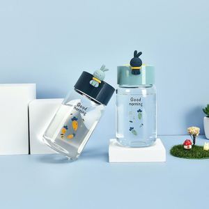 Hot Selling Cartoon <b>Rabbit</b> Glass Water Bottle for Children <b>Gifts</b> - Product Image 5