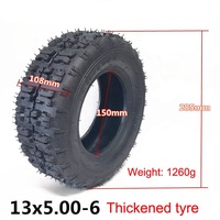 Pneus avant 4.10-6, pneus arrière 13x5.00-6, chambre à air, ATV Quad Go Kart 47cc 49cc