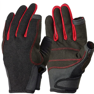 High Performance Sailing <b>Gloves</b> with Durable Synthetic Leather Palm Shock Absorption Breathable Stretch Fabric Adjustable Fit - Product Image 1