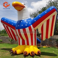 Ballon gonflable géant en forme d'aigle chauve volant, modèle d'animal gonflable pour la promotion