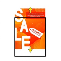 Cadre d'affichage LED mobile en alliage d'aluminium sur pied pour la publicité intérieure