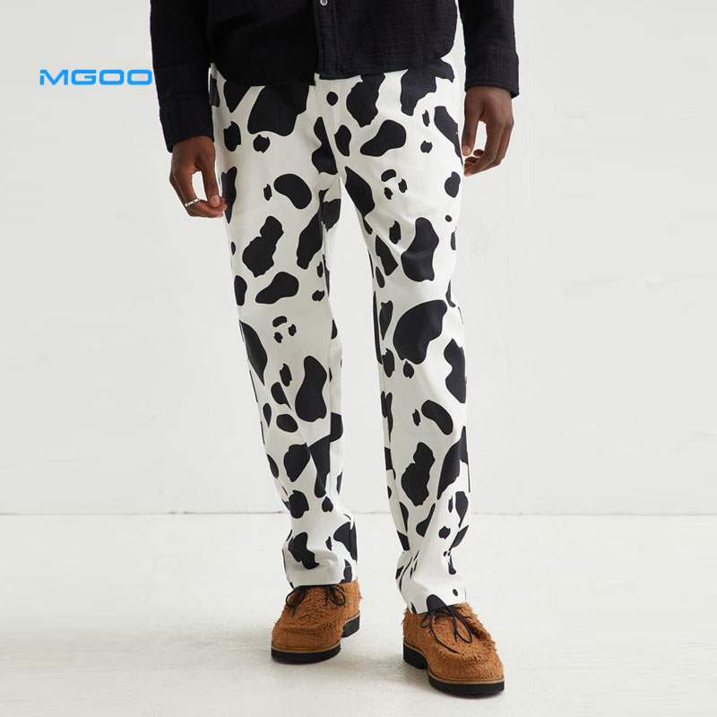 Mgoo Cookman Cow Print Chef Pant Custom 