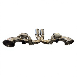 Vortex Stainless Straight Through Valved Exhaust Manifold <b>Kit</b> For Porsche 911 992 Direct Bolt-On Race Pipe - Product Image 1