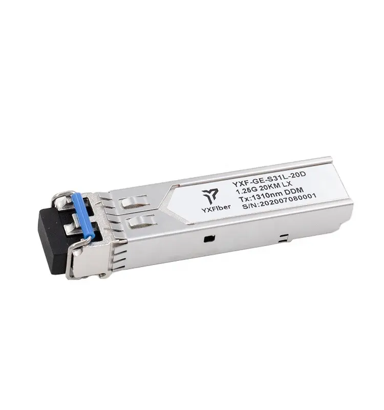 Compatible GLC-LX-SMD SFP 1.25G Lx 1310nm 20km Single Mode Dual Fiber LC DDM 1g transceiver module price