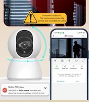Tuya IOT Linkage Alarm Security Camera System 1080P WiFi Pan-Tilt Night Vision Door/PIR Sensors Smoke Alarm Home Smart Safety