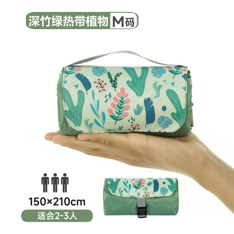 Plante de bambou tropical vert foncé 150*210CM