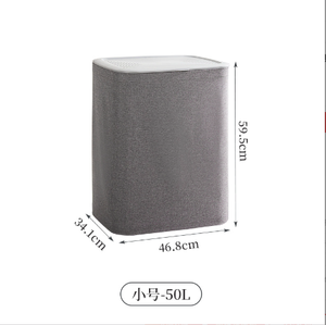 Venta al por mayor de cesto de <span class=keywords><strong>ropa</strong></span> cubierto de tela con tapa para baño, cesto de <span class=keywords><strong>ropa</strong></span> con asa para el almacenamiento doméstico de <span class=keywords><strong>ropa</strong></span> <span class=keywords><strong>sucia</strong></span> - Product Image 6