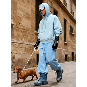 <span class=keywords><strong>Oscar</strong></span> Winter ODM Sudadera con capucha extragrande personalizada sin estampado, estilo urbano vintage, color liso, corta, esencial para viajes, máscara para ojos - Product Image 1