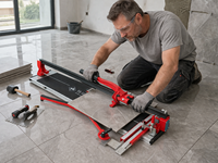 Coupe-carreaux manuel robuste NL211 de 1200 mm avec guide laser et base en alliage d'aluminium pour carreaux de sol et de mur en porcelaine