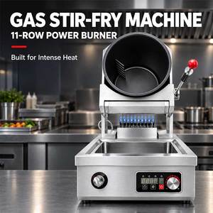 Máquina Comercial para Saltear Alimentos a Gas, Wok de Acero Inoxidable con Pantalla Digital y Fregadero - Product Image 5