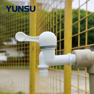 High Quality Virgin PP ABS Modern Single Handle Chrome Plated Bathroom Sink Faucet <b>Wall</b> Mounted Leak Free Diaphragm Water Tap - Product Image 3