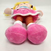 Mini poupée de chiffon unisexe mignonne, jouet en peluche à oreilles de lapin rose tendre pour fille et garçon