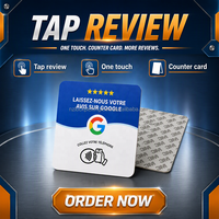 Carte NFC Google Review allemande programmable pour les avis Google, carte autocollante en acrylique, 13,56 MHz, étanche, carte NFC pour avis