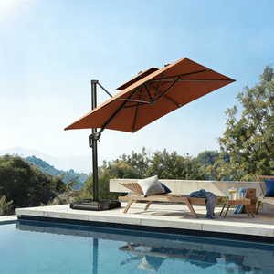 Ombrelloni da Esterno Moderni Bali Impermeabili Anti-UV con Base - Product Image 4