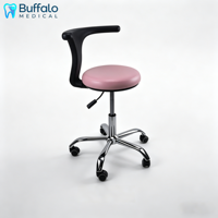 Tabouret de dentiste de luxe Buffalo, chaise ergonomique réglable avec support lombaire, coussin premium, certifié CE, capacité de charge de 150 kg