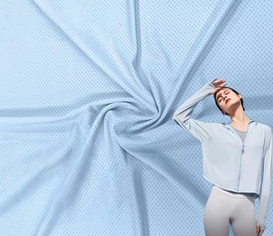 경량 통기성 냉각 원단 89.5% 나일론 10.5% 스판덱스 180gsm 사이클링 저지 및 수영복용 - Product Image 2