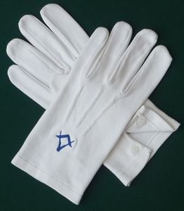 Offre Spéciale personnalisé toutes les tailles coton classique brodé symbolisme arc royal gants maçonniques avec manchette Snap - Product Image 3