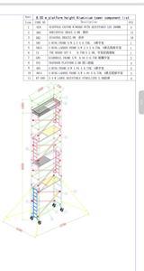 Torre di Ponteggio Mobile a Doppia Larghezza in Alluminio, Piattaforma di Lavoro Durevole per Pittura, Installazione, Riparazione e Costruzione - Product Image 4