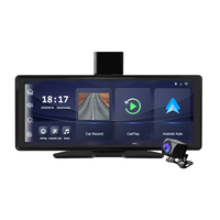Écran portable sans fil CarPlay de 9,3 pouces, autoradio compatible CarPlay et Android Auto, lecteur multimédia pour voiture avec caméra avant et arrière