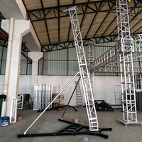 Torre de armazón de aluminio tipo A de alta resistencia para altavoces Line Array, soporte para escenarios de conciertos al aire libre