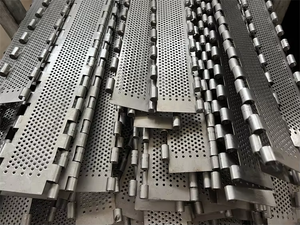 Convoyeur à chaîne en acier inoxydable Convoyeur à bande métallique à trous perforés Systèmes de bande transporteuse de lavage et de séchage des aliments - Product Image 5