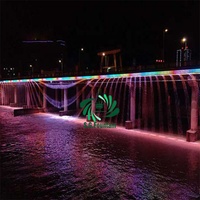 Nouveau design graphique rideau d'eau numérique