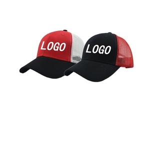 Gorras Trucker Deportivas de 6 Paneles de Algodón Twill con Malla, Bordado de Logotipo Personalizado, Colores Mixtos, Bordado a Mano Oxford Dot Argyle - Product Image 1
