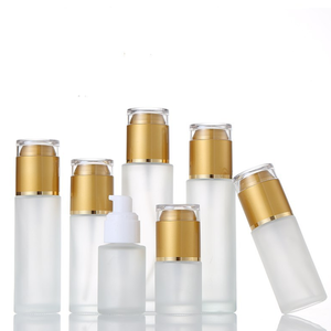 ที่กำหนดเองราคาถูก50มิลลิลิตรเครื่องสำอางขวดที่ว่างเปล่ากระจกฝ้าขวดโลชั่นสาระสำคัญที่มีปั๊มเครื่องพ่นสารเคมีฝา - Product Image 6