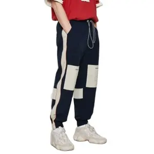 Pantalones de viento de nailon de tamaño grande para hombre, pantalón cortavientos a rayas de color, moda urbana, 2020