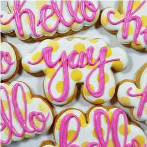 Ensemble de découpoirs et d'estampes en plastique pour biscuits « <span class=keywords><strong>Hello</strong></span> » et « Joy » – Découpoirs à fondant pour la pâtisserie, la décoration de gâteaux et les biscuits sucrés - Product Image 3