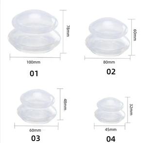 Ensemble de tasses en silicone à usage domestique professionnel pour la thérapie par ventouses masseur d'aspiration sous vide douleurs corporelles <span class=keywords><strong>Cellulite</strong></span> soulagement de la <span class=keywords><strong>douleur</strong></span> musculaire - Product Image 4