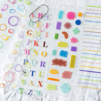 Carnet d'autocollants en spirale Mr. Paper, style minimaliste, pour journal, scrapbooking et décoration de fond