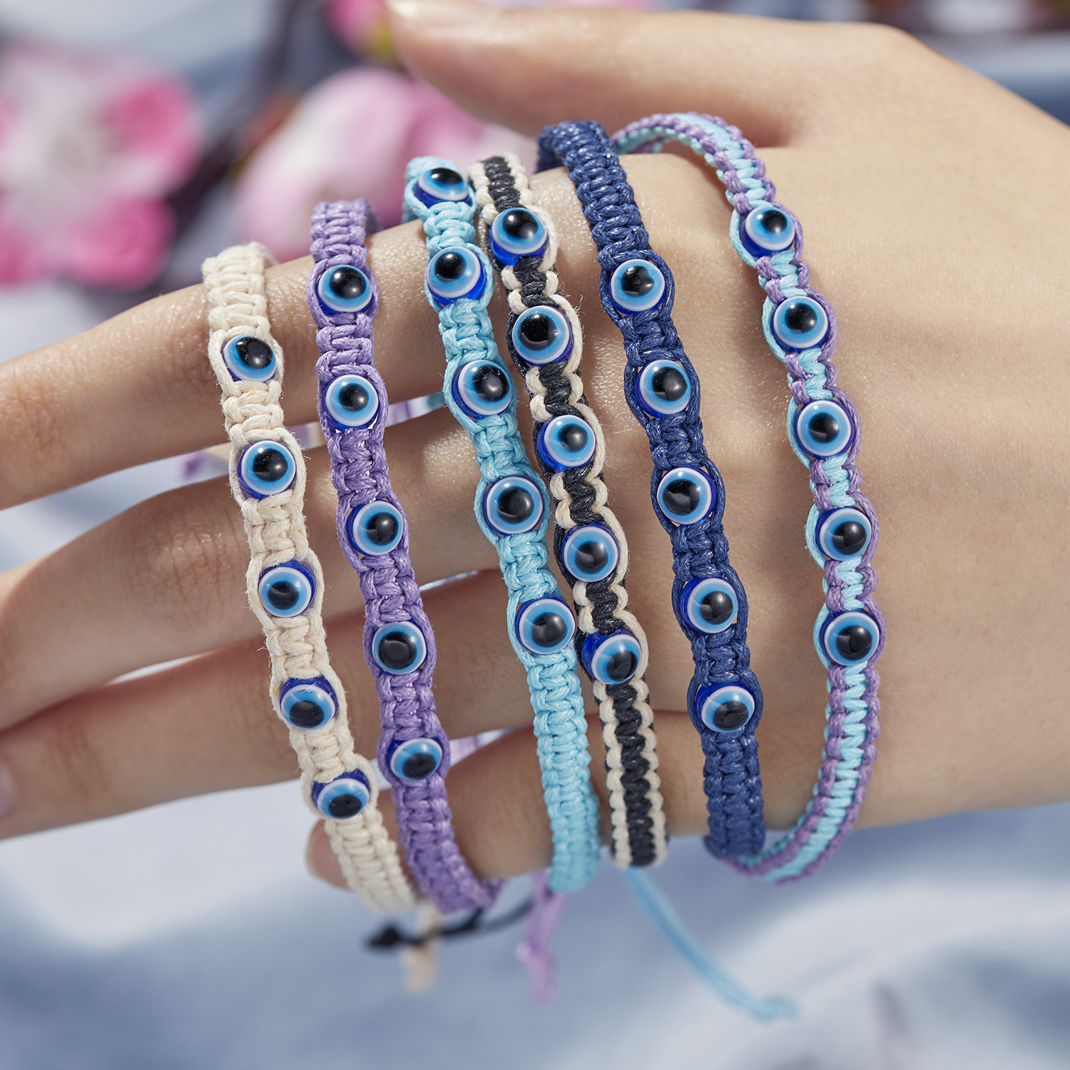Bracciale Donna In Argento 925 Con Stelle E Perline | Gioiello Regolabile Per Coppia O Amicizia | Ideale Regalo Anniversario, Natale - 2