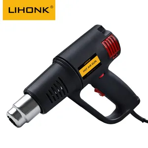 LK-600S Máy Hàn Nóng Chảy Nhiệt Độ Khác Nhau 2000W Súng Hơi Nóng Súng Nhiệt Dùng Cho Ống Co Công Cụ Đóng Gói Loại Bỏ Véc Ni