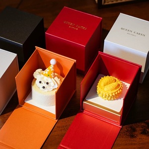 Boîte à dessert en papier Starlight haut de gamme pour gâteau individuel, mousse au <span class=keywords><strong>chocolat</strong></span>, boîte cadeau magnétique, boîte à bonbons, emballage - Product Image 2