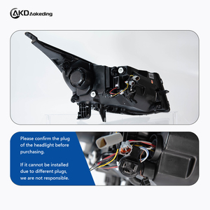 Phares de voiture AKD pour Chevrolet Cruze, lentille de projecteur de phare, 2009-2016, design G30, phare de signalisation, phares LED, DRL, auto - Product Image 4