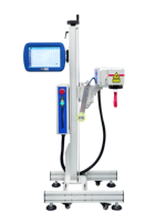 Machine de marquage laser CO2 portable 35W/60W 100W 150W, machine de marquage laser RF pour bouteilles PET, emballages alimentaires et de boissons