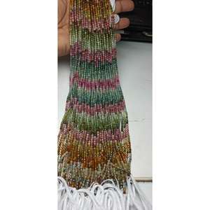 M.Y.GEMS Cuentas Redondas de Turmalina Multicolor Natural, Corte Microfacetado a Máquina, Hilos de 12.5 Pulgadas, 3.50mm, Varios Colores, Tercera Parte - Product Image 3