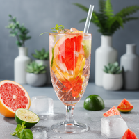 Verres à boire en verre sculpté de 470 ml et 360 ml pour bière et jus, vente en gros d'usine, verres highball créatifs