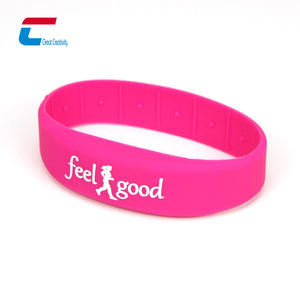 Bracelet NFC personnalisé étanche pour le sport, en silicone, impression de logo personnalisée, bracelets RFID - Product Image 6